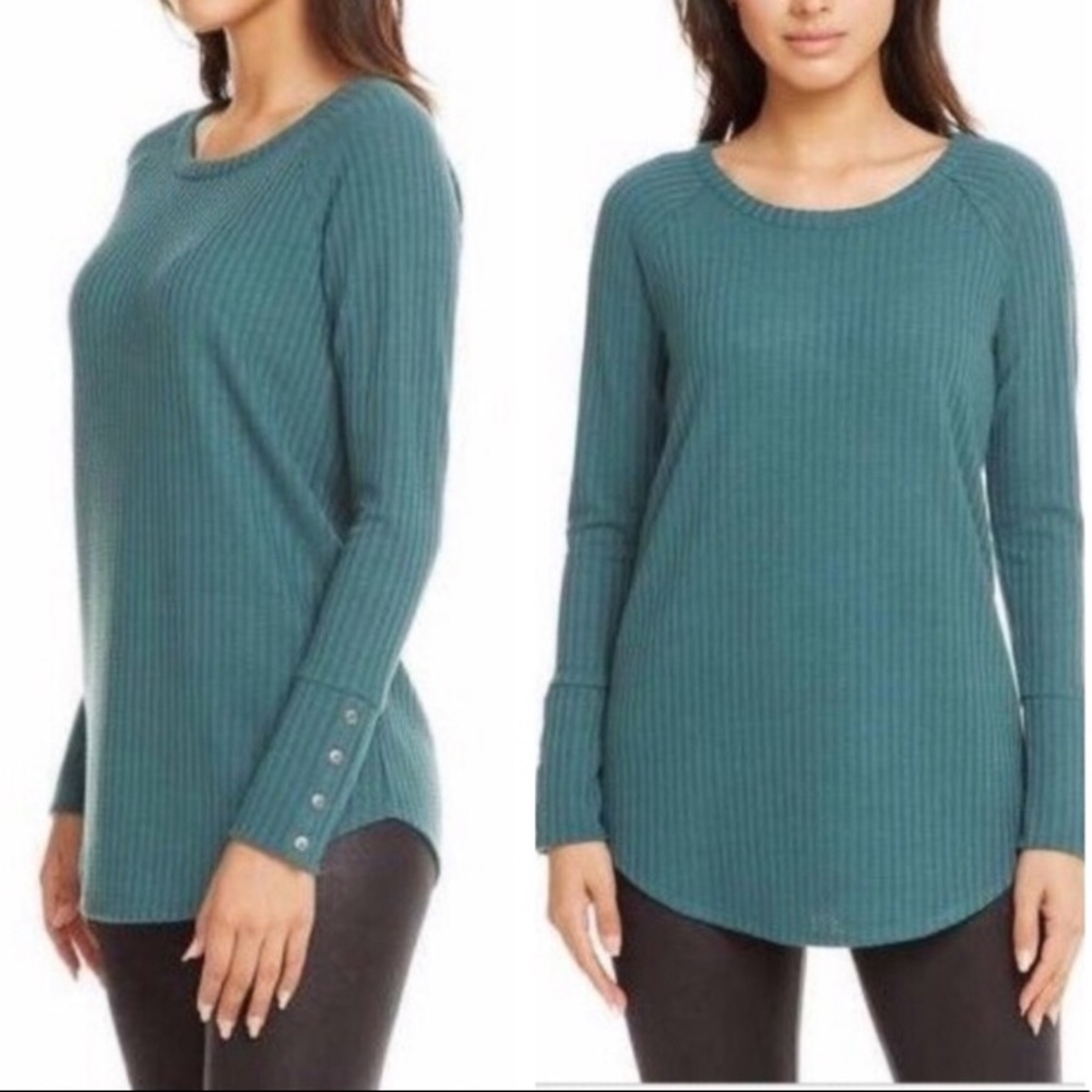 Chaser long sleeved thermal tee winter pine